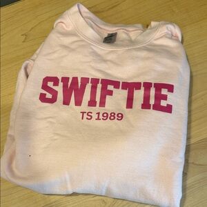 Gildan Light Pink Swiftie Crew Neck Sweater